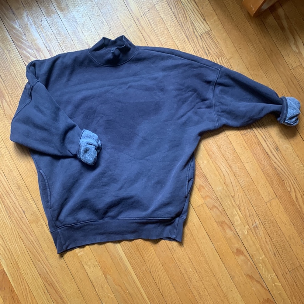 TNA oversized mock neck sweater